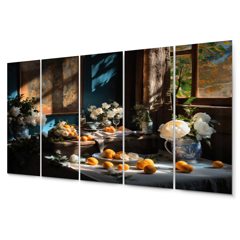Ensemble de 5 décorations murales en métal