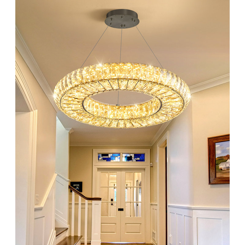 Lustre moderne 19,6 po, Black