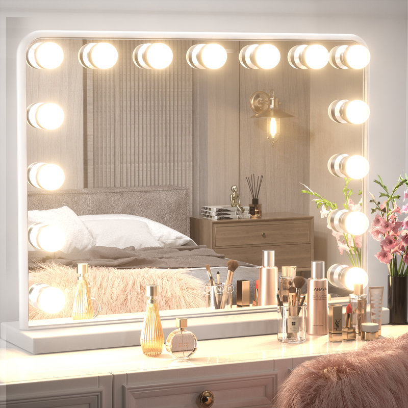 Metal Flat Wall Mirror, 23" x 18"