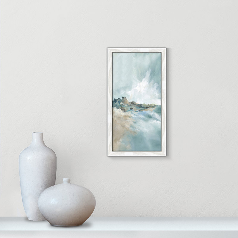 Imprimé Sandpoint par Carol Robinson, H 17 po x l 9 po x P 0,75 po, Reproduction encadrée sans passe-partout, Blanc