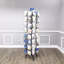 64 Adjustable Pockets Display Rack Double Tier Greeting Post Card Christmas Holiday Spinning Rack