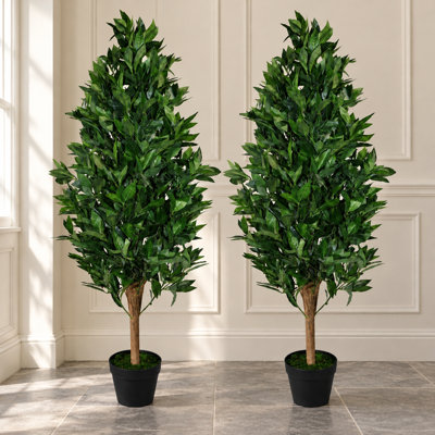 120 cm H Faux Topiary Plant in Plastic Pot Liner