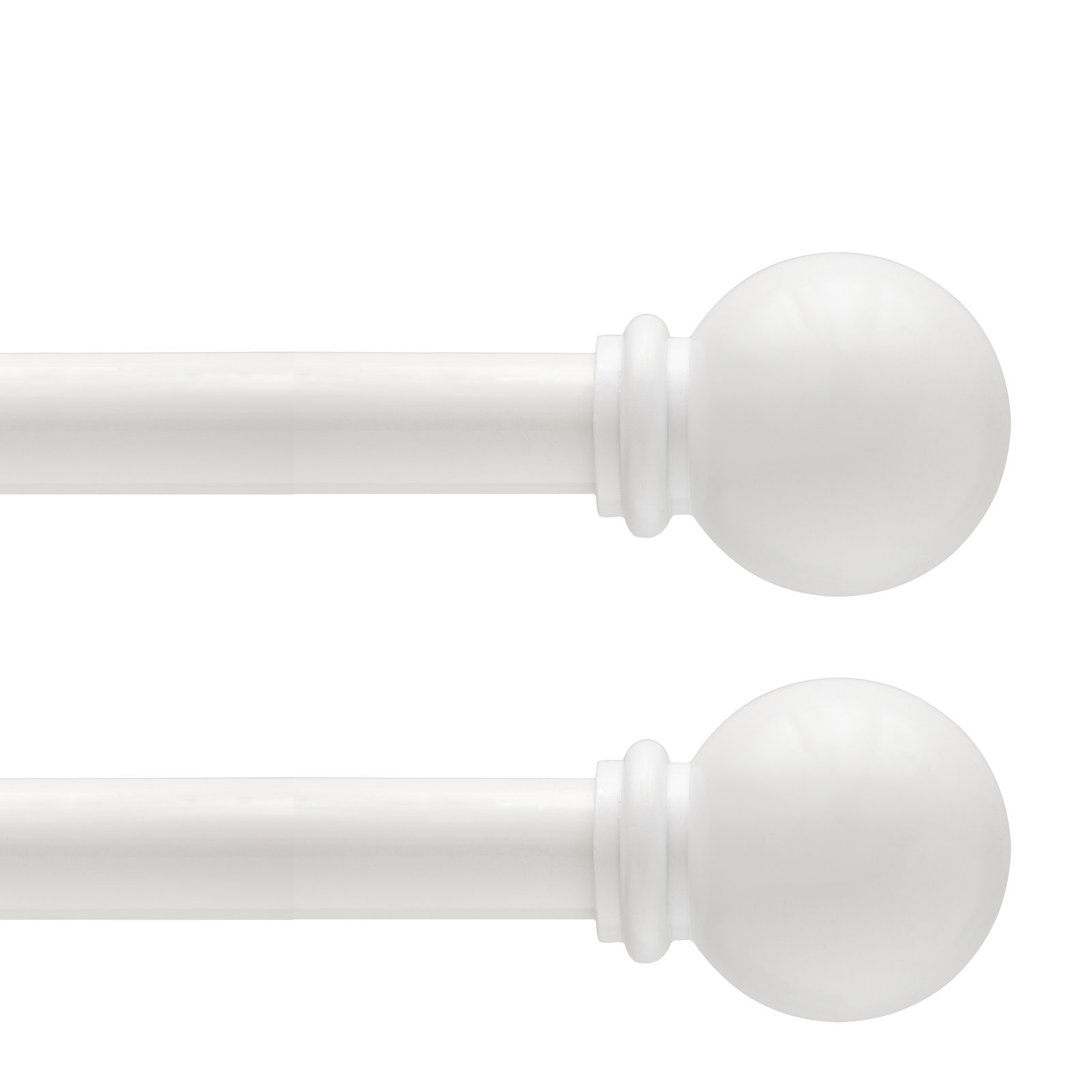 Lowri Chelsea Curtain Rod, White, 48" - 86"