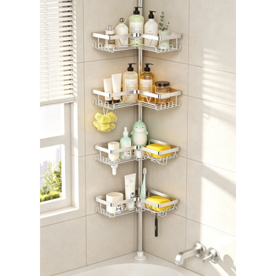 Adhesive Stainless Steel Shower Caddy