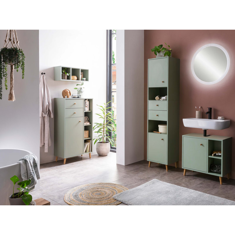 40 X 177 Cm Laundry Cupboard Bjarne, Pistachio