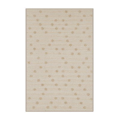 Soft Plush Esser New Years Modern & Contemporary Abstract Area Rug in Beige – Beige Binding