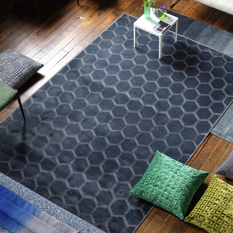 Manipur Delft Rug, Rectangle 5'3" x 8'6"