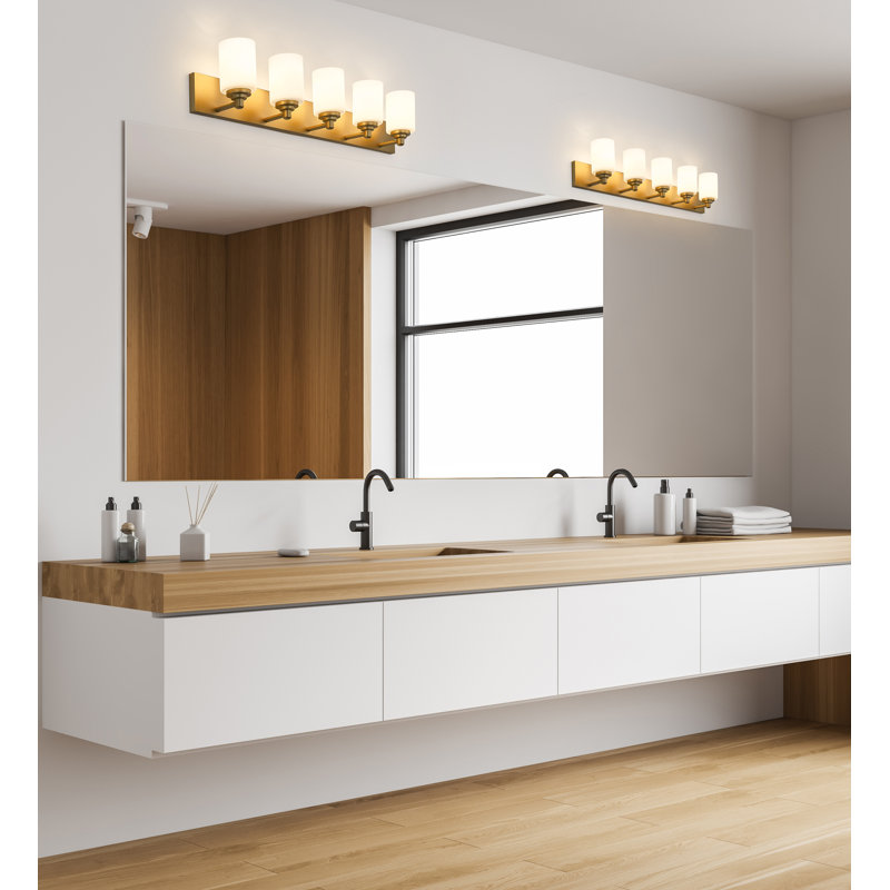 Pascale 5 - Light Dimmable Vanity Light, Brushed Gold