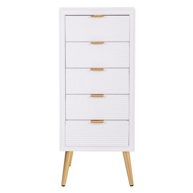 Arhna 42cm W 5 - Drawer Chest of Drawers