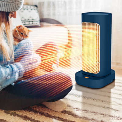 Space Heater 1300W Energy Efficient Space Heaters For Indoor Use Two-Speed Portable Heater Fan For Office With Adjustable Overheating Protection
