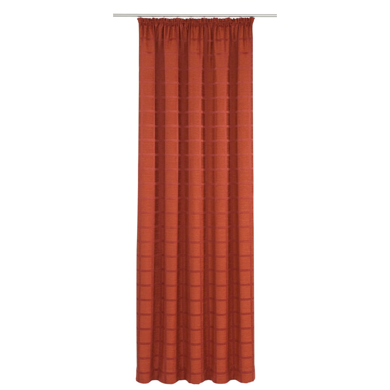 Shire Room Darkening Single Curtain Panel, Terra, 132 W x 245 D cm