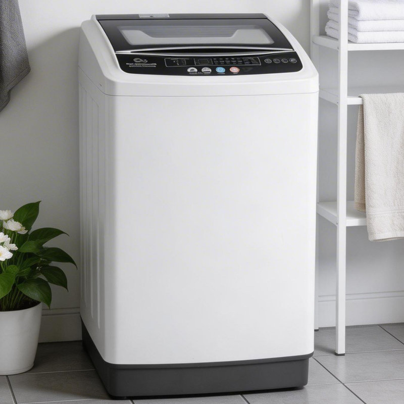 20 LBS Portable Washing Machine - 2.8 Cu.Ft Capacity With Tempered Glass Lid, 3D Butterfly Flow Technology & 85% Energy Savings For Apartments & Small Spaces