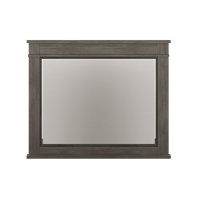 Yareli Wood Flat Wall Mirror