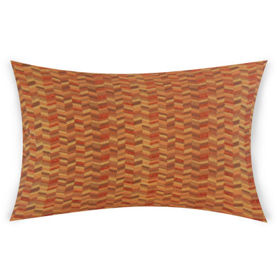 Nasir Chevron Feather Reversible Throw Pillow
