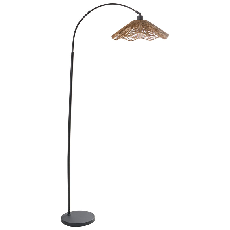160cm Satin Traditional Floor Lamp, Beige
