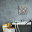  «Cross Current Square Up 3 Bw» par Cheryl Warrick, art mural sur toile, 12 po x 12 po