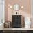 Linsay 24" Classic Bathroom Vanity with Sink Top, Black Bathroom Sink Faucet, Hand Paint, EPA Certified-1567185229