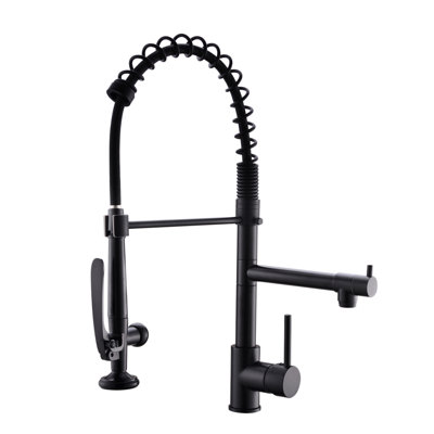 Commercial Kitchen Faucet Pull Down Sprayer Single Handle Kitchen Sink Faucet