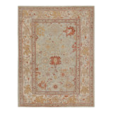 Oushak Hand Knotted Floral Area Rug