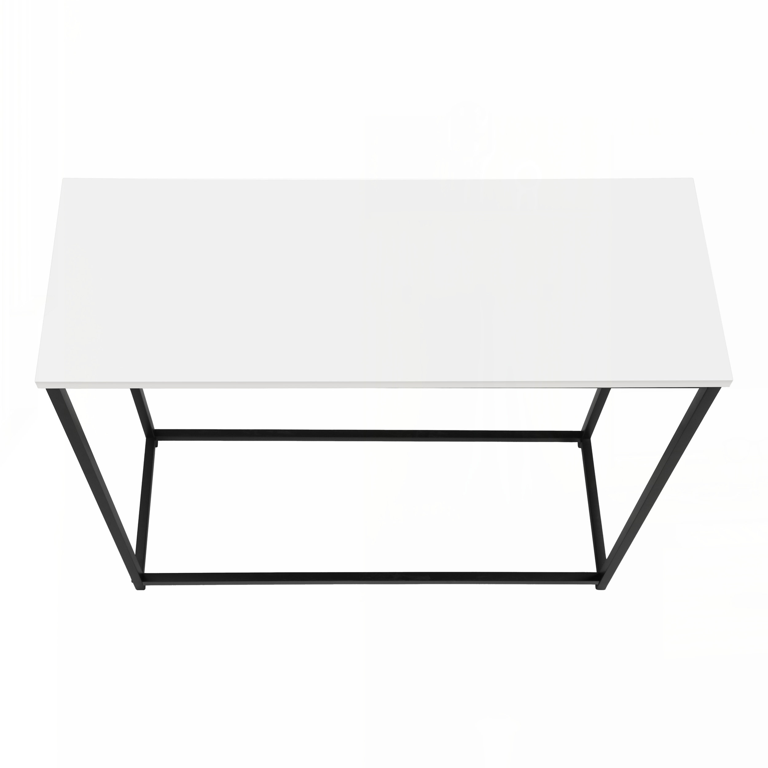 Accent Table, Console, Entryway, Narrow, Sofa, Living Room, Bedroom, Black Marble Look, Black Metal, Contemporary, Modern