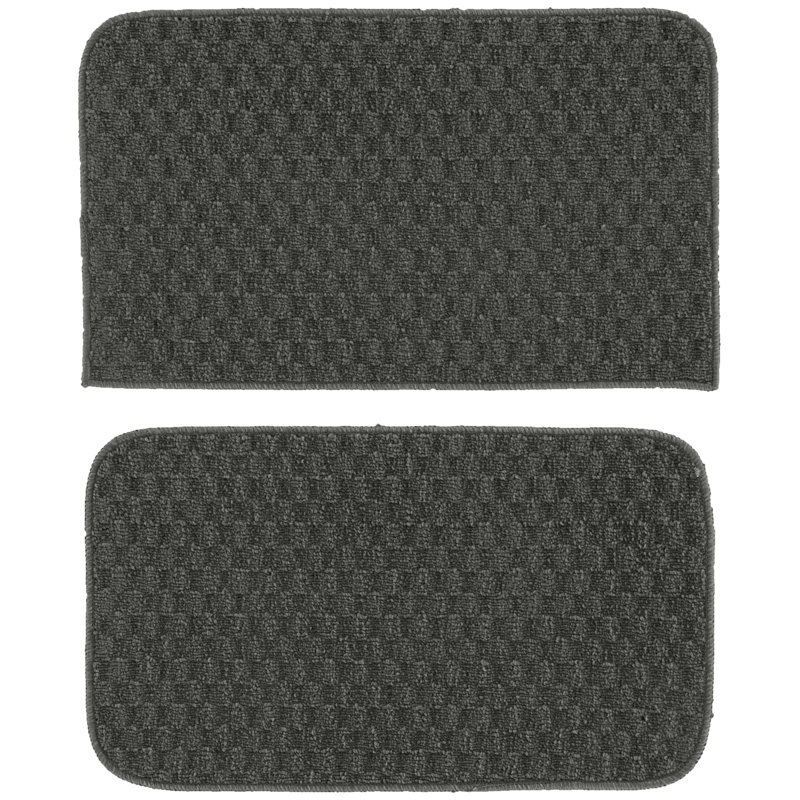 Lomax Non-Skid Kitchen Mat, Cinder Gray