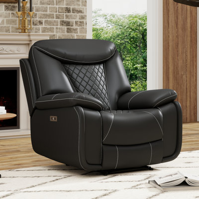 Fauteuil inclinable électrique moderne en cuir respirant Madeira
