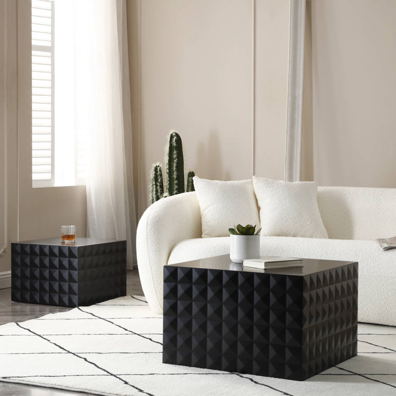 Table basse, table basse et centre, Noir