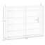 Vitrine à 5 niveaux, vitrine en verre avec 2 portes et tablettes réglables, fixation murale-659512989