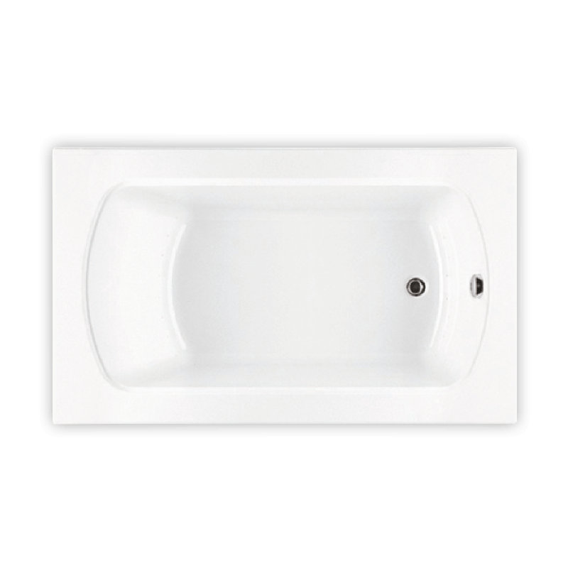 Meridian 60'' L Soaking Bathtub, Left