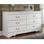 Lit-bateau, commode et table de chevet Anarasia