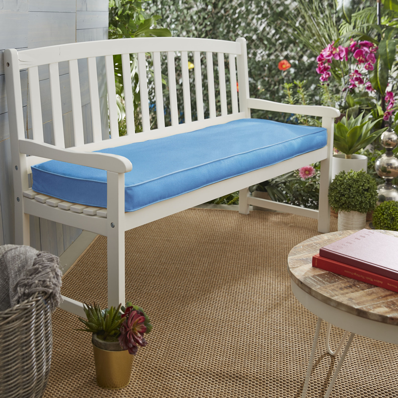 Osprey Sunbrella® Bench Cushion, 60" W x 19" D, Canvas Capri Sunbrella® Canvas