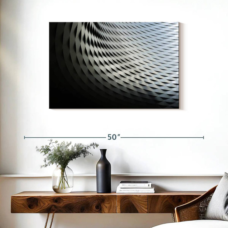 Lilie Abstract Silver Structure