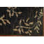 Tapis abstrait noir 5 x 7