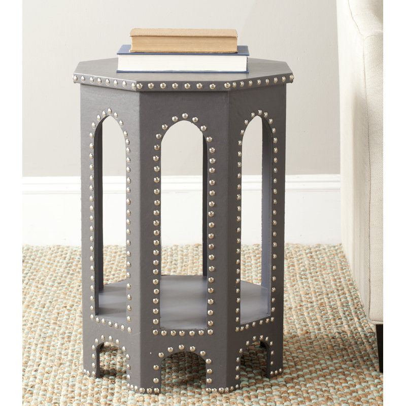 Zane End Table, Grey