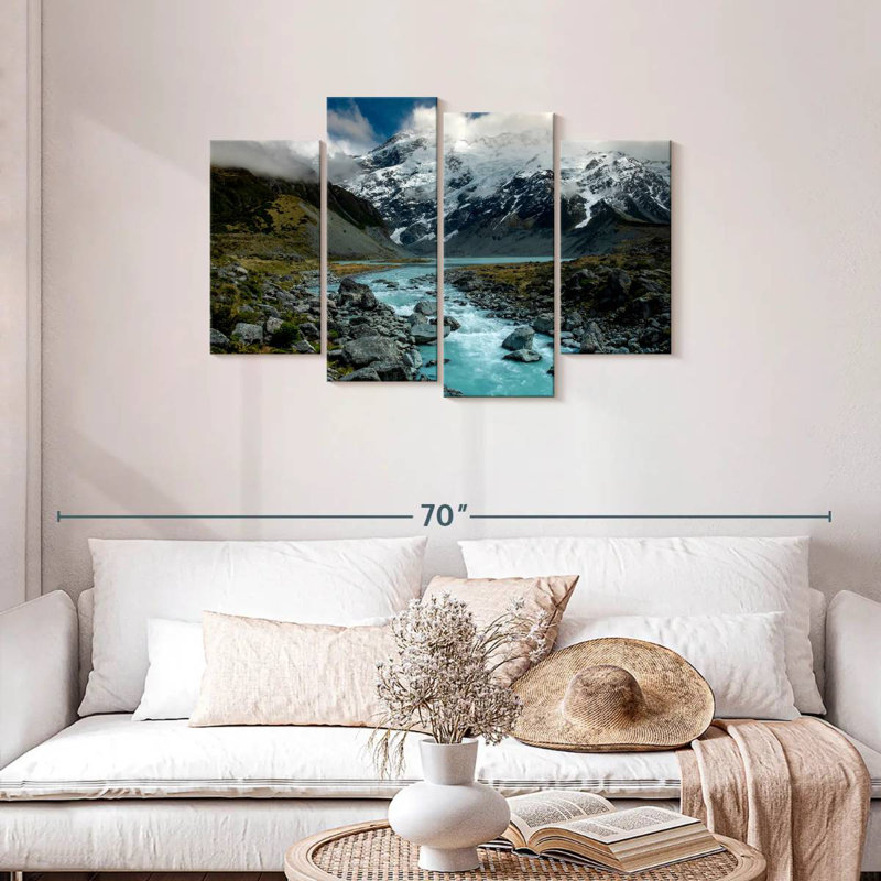 Alvord «Hooker River Scenery», 4 pièces