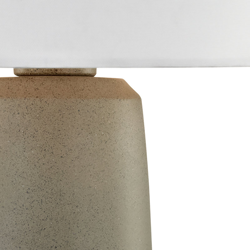 Lampe de table d'extérieur 1 lumière en béton 27 po Eilat