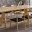 Ensemble de table de salle à manger en bois massif de style japonais-105996238