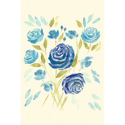 Cerulean Blooms II by Regina Moore - Wrapped Canvas Art Prints