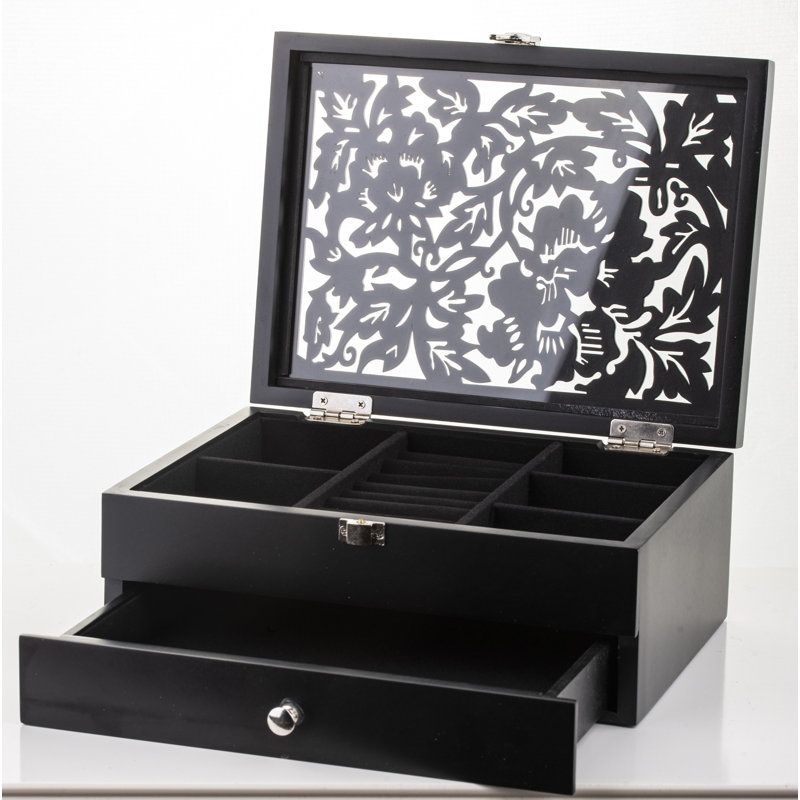 Wood Jewelery Box + Drawers