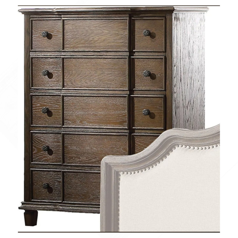 Baudouin Weathered Oak Finish Chest