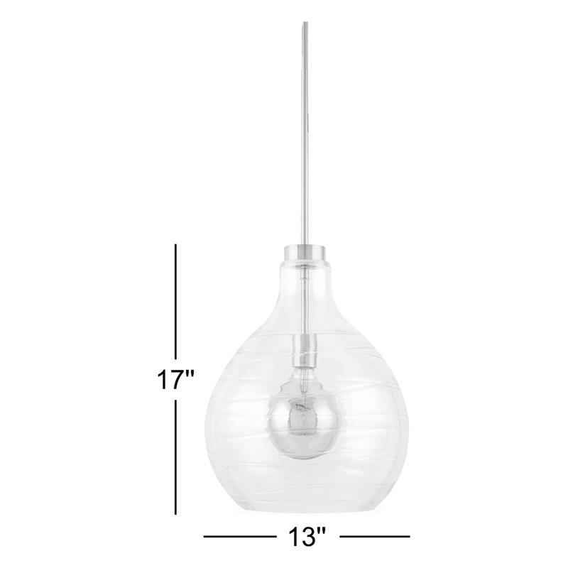 Miguell 1-Light Bowl Pendant with Canopy, Gold