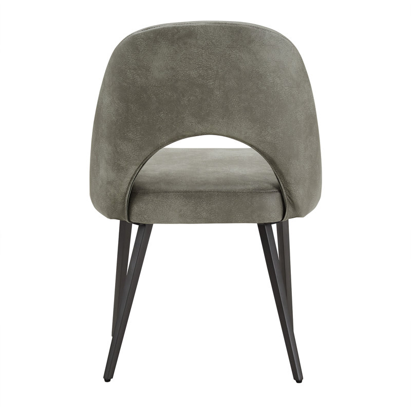 Ensemble de table de salle à manger et de chaises rembourrées 45 po Aurthur, Gris