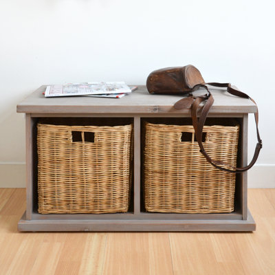 Bastogne Solid Wood Storage Bench