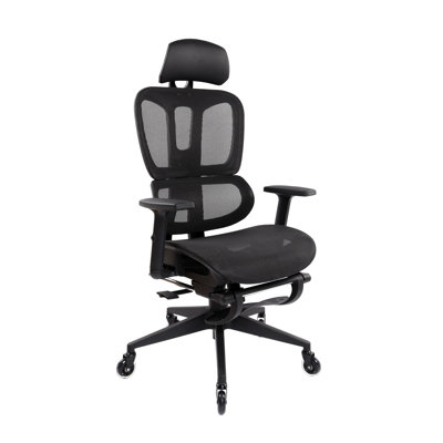 Ultimate Reclining Ergonomic Mesh Office Chair With Lumbar Support And Footrest
