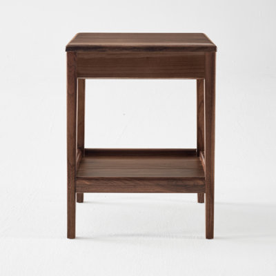 Petite table de bout en bois massif 15 po avec tiroir