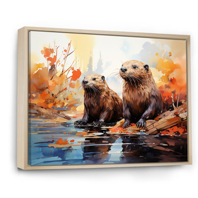 " Portrait Of Beavers Habitat "