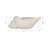 Decorative Ceramic Shell Accent Sculpture Object for Home Decor - Coral Figurine Accent for Table Styling, or Living Room Decoration - White