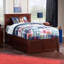Lit plateforme en bois massif avec pied de lit et tiroirs de rangement Fogarty-1036628585-1036629498