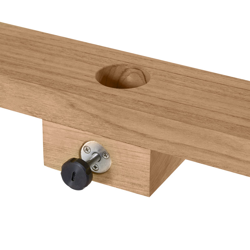 Paige Outdoor Dining Table, Natural Teak