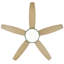 Ventilateur de plafond encastré à 5 pales avec lumière DEL et télécommande-990602710-982806776